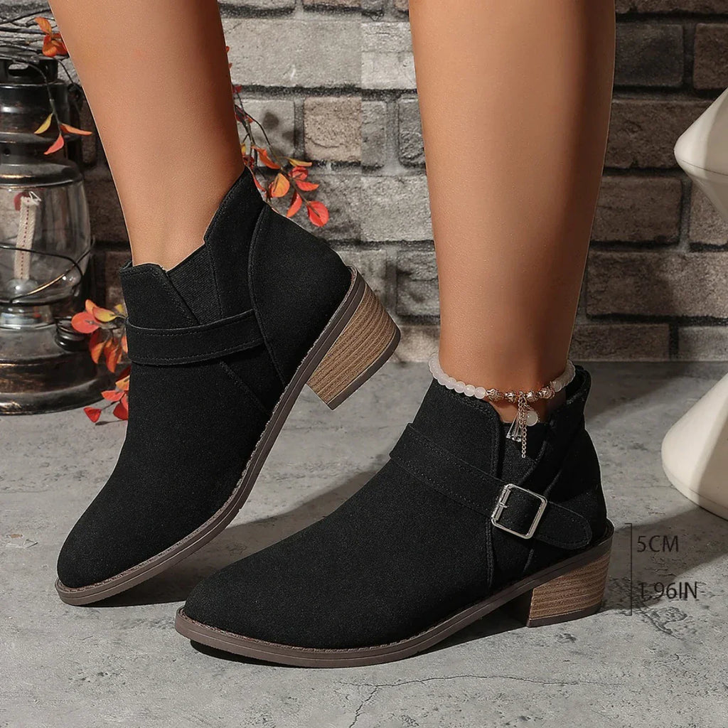 Bernadette® | Slip-on-Stiefeletten mit verstellbarer Schnalle für Damen