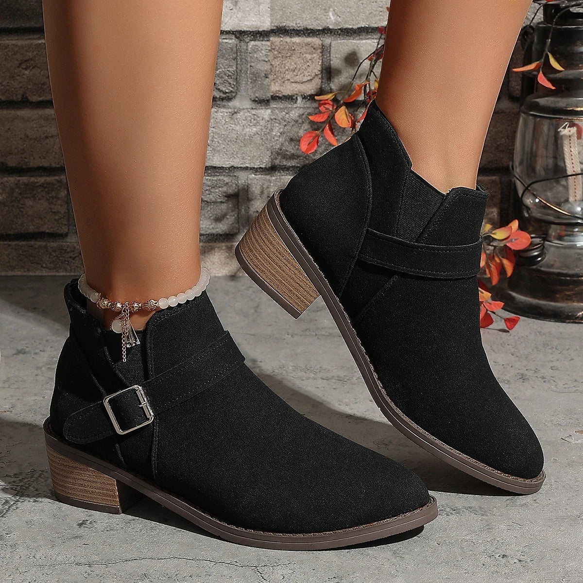 Bernadette® | Slip-on-Stiefeletten mit verstellbarer Schnalle für Damen