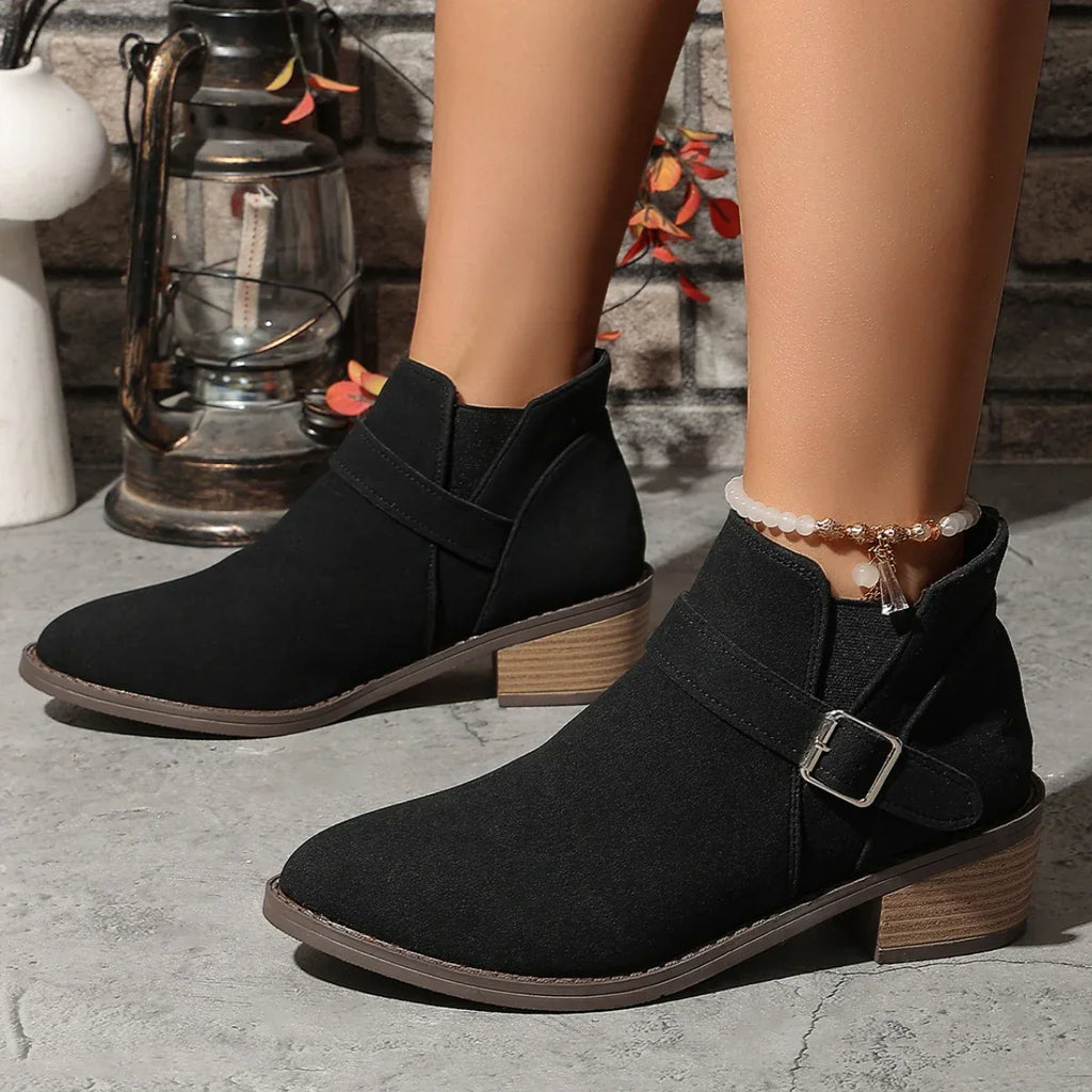 Bernadette® | Slip-on-Stiefeletten mit verstellbarer Schnalle für Damen